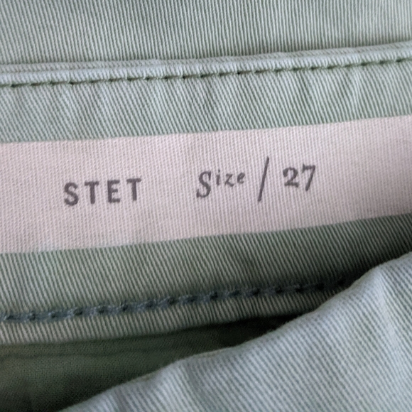 Pilcro + Letterpress Mint Stet Chino Capris 27 - Picture 7 of 9